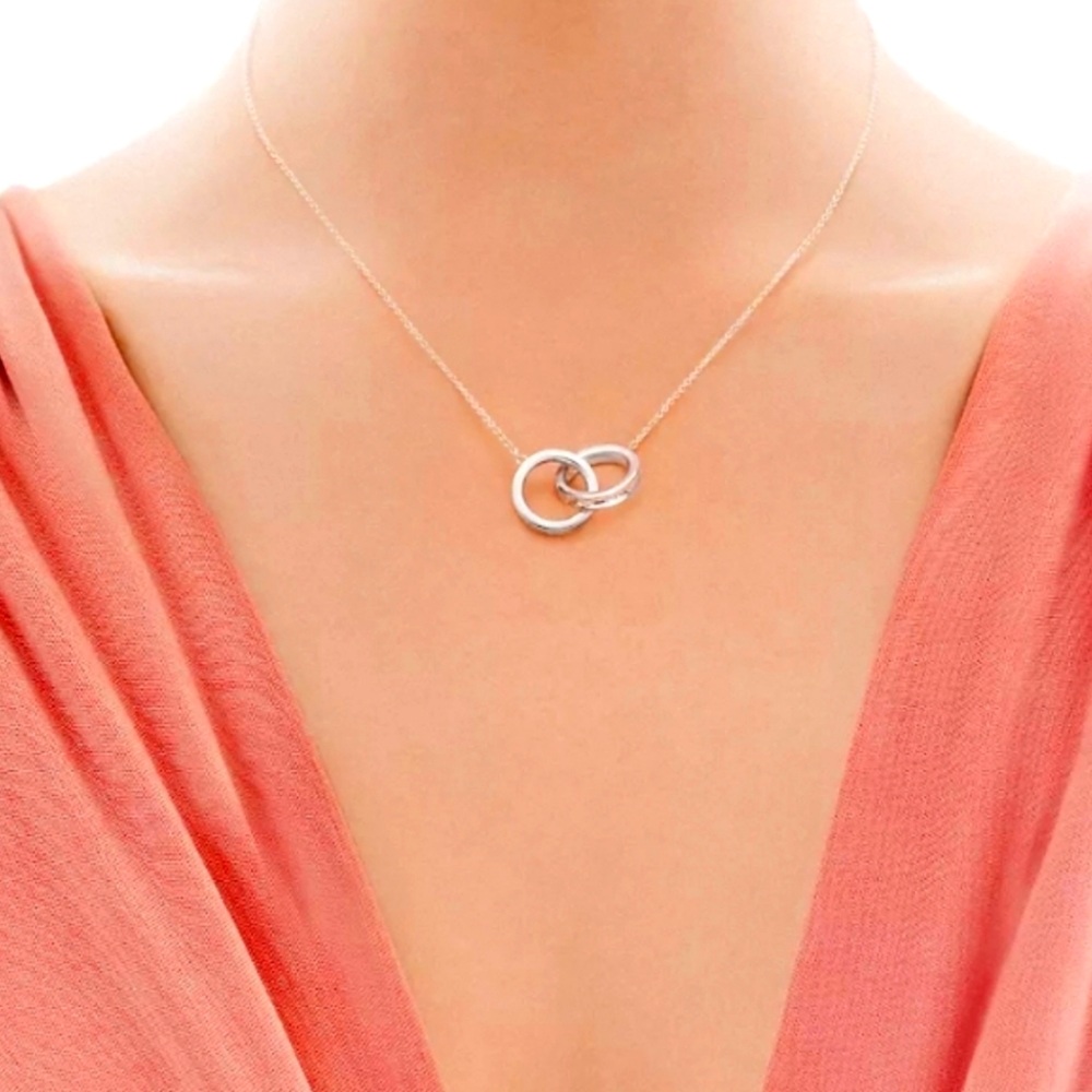 Interlocking Tiffany & Co. Silver necklace